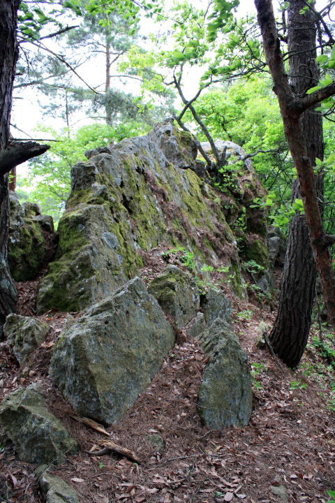 大岩城跡  大岩の蟻の戸渡り